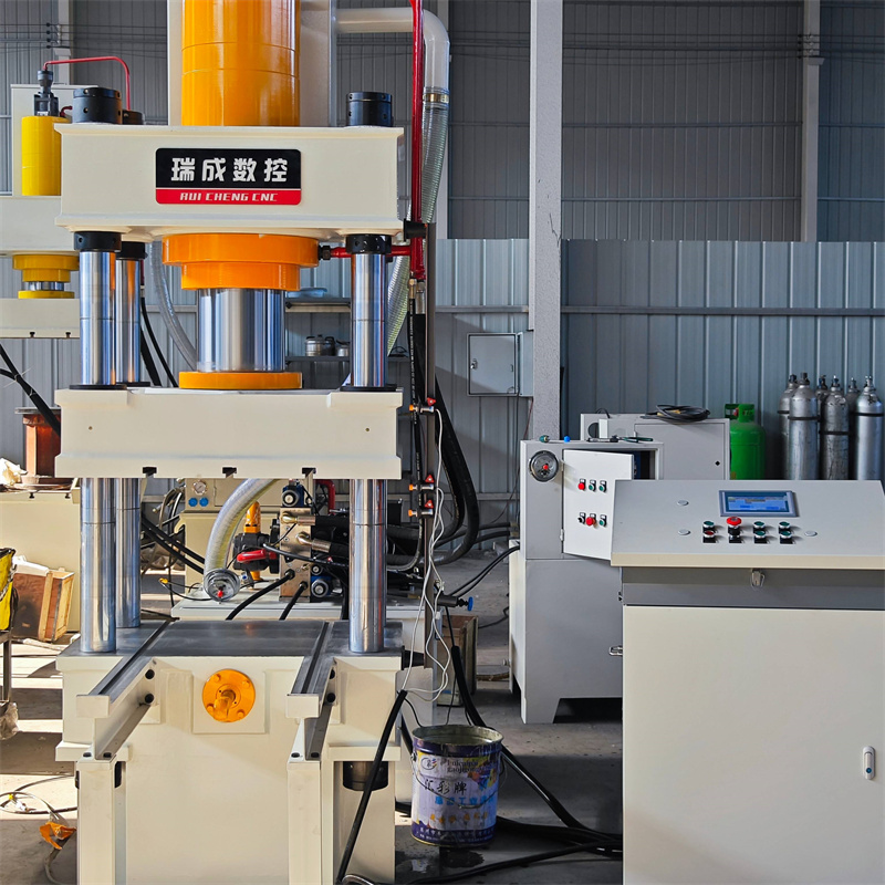 160T冷熱成型壓力計 高精度伺服油壓機 帶plc觸摸屏可移動工作臺液壓機