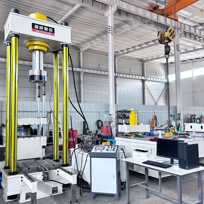 200T移動工作臺兩梁四柱帶plc屏  200噸伺服電機節能液壓機 200噸壓力機
