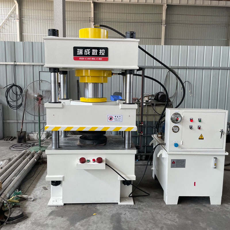 200T液壓機壓制散熱器框架